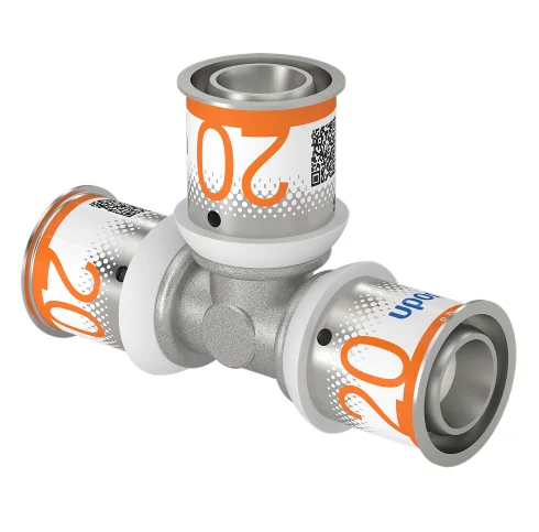 Uponor Pers-T messing 20/2.25mm FFF (drink)water Uponor S-Press PLUS 1070561