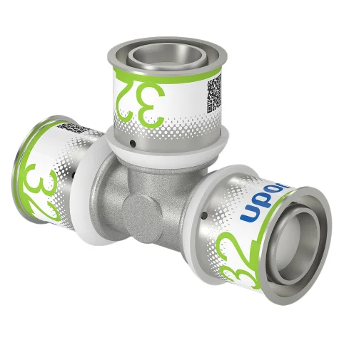 Uponor Pers-T messing 32/3mm FFF (drink)water Uponor S-Press PLUS 1070563