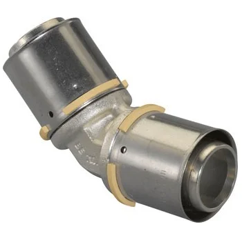 Uponor Persknie messing 40/4mm FF 45° (drink)water Uponor MLC Press 1046913