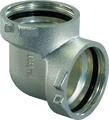 Uponor Persknie messing 60mm FF 90° (drink)water Uponor MLC RS2 1029138