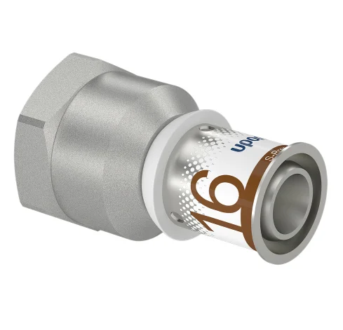 Uponor Persovergangsstuk messing 16/2mm x 1/2" F (drink)water Uponor S-Press PLUS 1070515