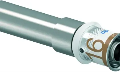 Uponor Persovergangsstuk messing 16/2mm x 15mm koperen buis (drink)water Uponor S-Press PLUS 1070615