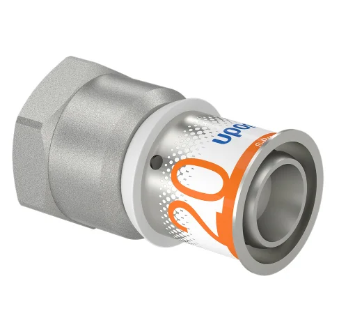 Uponor Persovergangsstuk messing 20/2.25mm x 1/2" F (drink)water Uponor S-Press PLUS 1070516