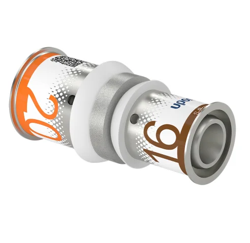 Uponor Persverloopmof messing 20/2.25x16/2mm FF (drink)water Uponor S-Press PLUS 1070552