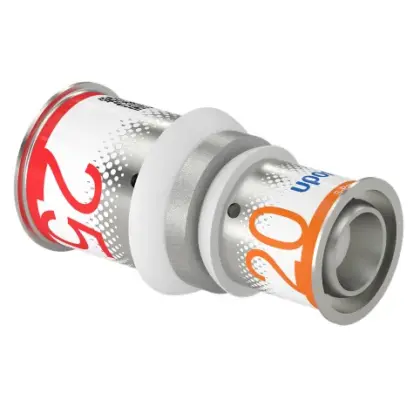 Uponor Persverloopmof messing 25/2.5x20/2.25mm FF (drink)water Uponor S-Press PLUS 1070554