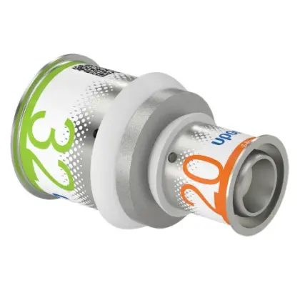 Uponor Persverloopmof messing 32/3x20/2.25mm FF (drink)water Uponor S-Press PLUS 1070555