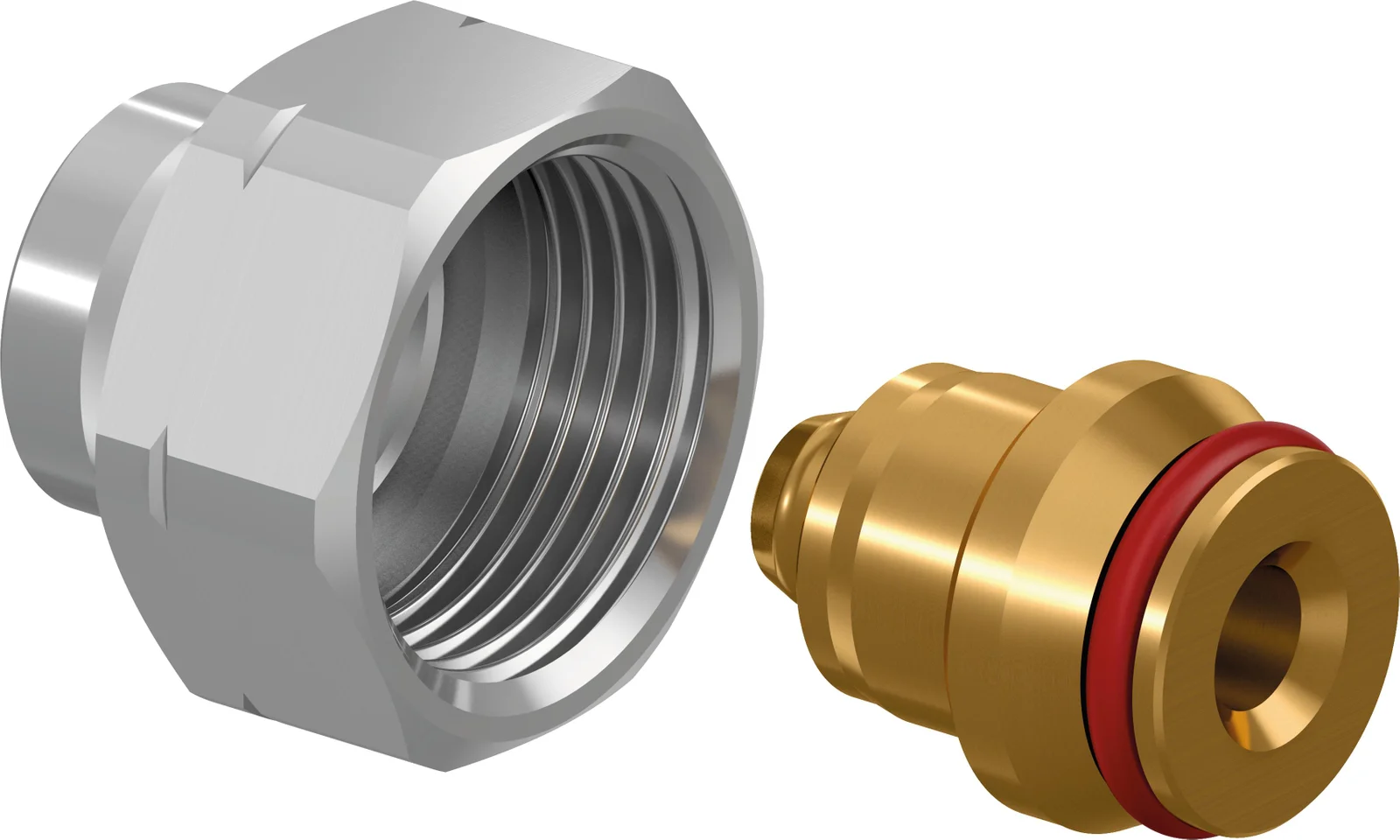 Uponor Knelkoppeling Uponor MLC messing 14x1.6mm 3/4" 1000117