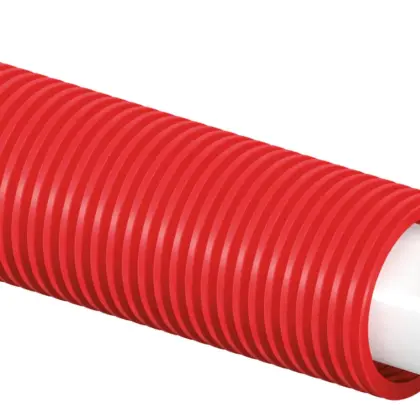 Uponor Meerlagenbuis met mantelbuis Uponor Radi Pipe 16x2mm rood flexibel 50m 1008388