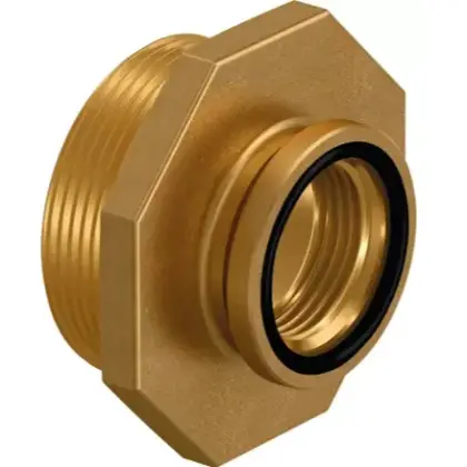 Uponor Draadverloopring messing 4" x 3" MF Uponor Ecoflex Wipex 1009052