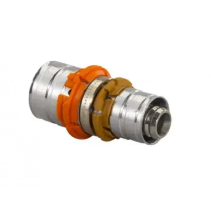 Uponor Persverloopmof messing 16/2x14/2mm FF (drink)water Uponor MLC Press 1015162