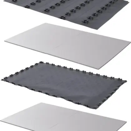 Uponor Noppenplaat verdeler/deurset 30-2 vr PE-XA/MLCP 14-16 warmte en cont geluid 1016701
