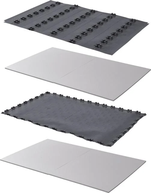 Uponor Noppenplaat verdeler/deurset 30-2 vr PE-XA/MLCP 14-16 warmte en cont geluid 1016701