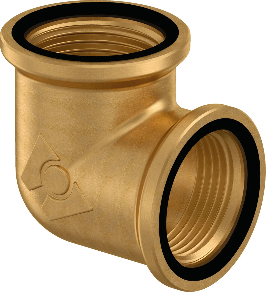 Uponor Draadknie messing met O-ring 3" FF Uponor Ecoflex Wipex 1018353