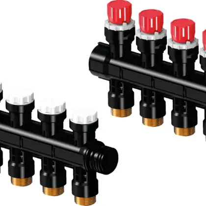 Uponor Collector voor verwarmings-/koelsysteem kunststof Uponor Pro 1 1" + 4 x 3/4" met regeling 1030581