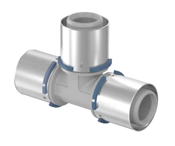 Uponor Pers-T kunststof 25/2.5mm FFF (drink)water Uponor S-Press 1032888