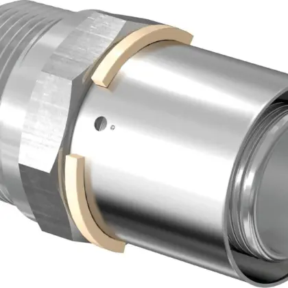 Uponor Persovergangsstuk kunststof /2.25mm x (drink)water Uponor 1032896