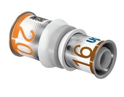 Uponor Persverloopmof kunststof 20/2.25x16/2mm FF (drink)water Uponor S-Press PLUS PPSU 1039937