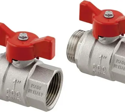 Uponor Vlinderkraan met volle doorlaat DN 1" FM Uponor Vario 1059132