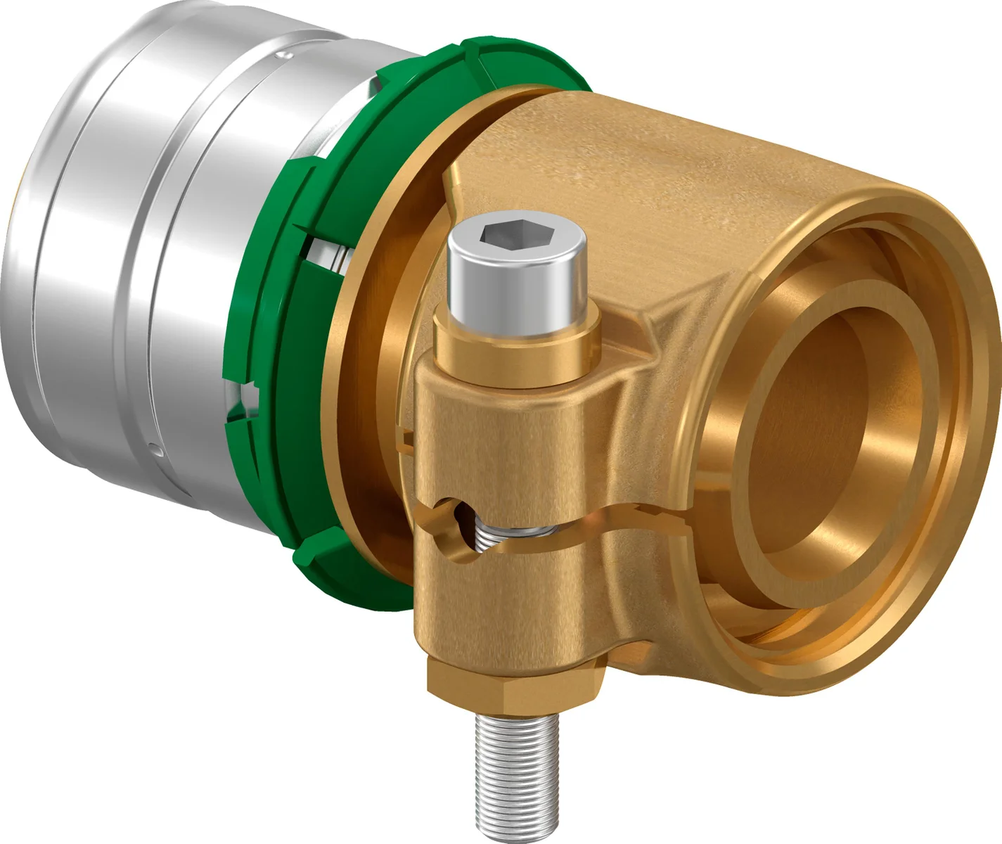Uponor Persovergangsstuk messing 32/2.9mm x 32mm F verwarming Uponor Wipex PN6 1060058