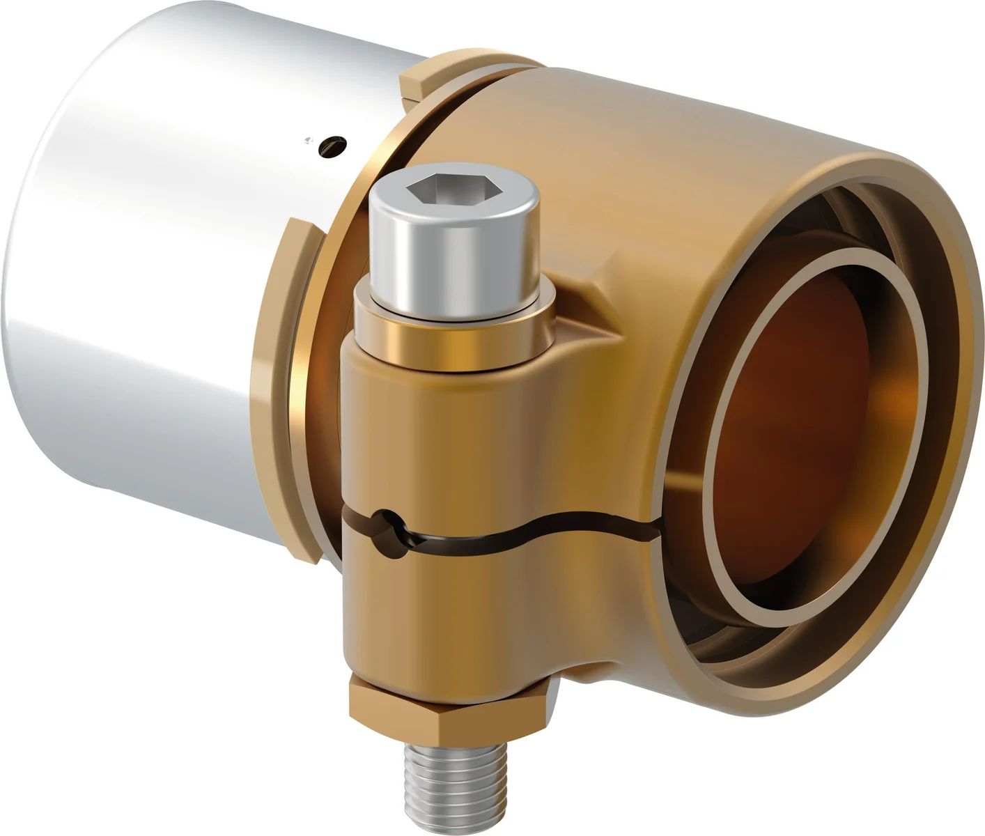 Uponor Persovergangsstuk messing 50/4.6mm x 50mm F verwarming Uponor Wipex PN6 1060060