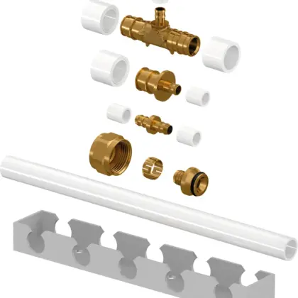Uponor Knelkoppeling Uponor Renovis messing 1/2" 1061165