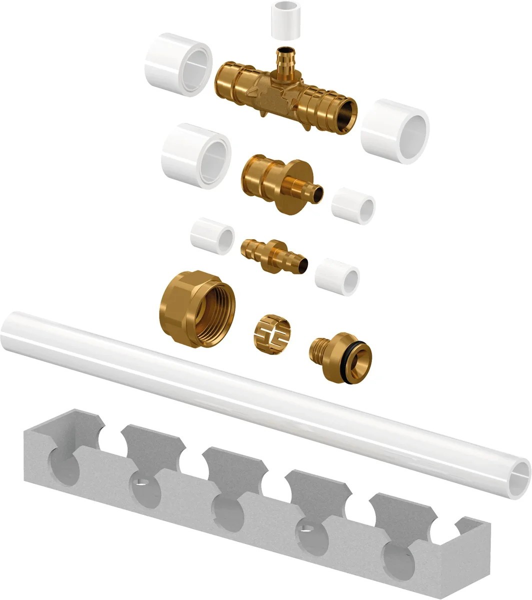 Uponor Knelkoppeling Uponor Renovis messing 1/2" 1061165