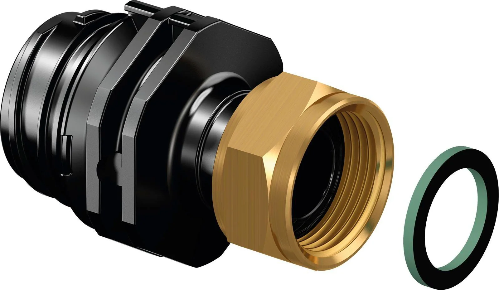 Uponor Draadovergangsstuk messing 3/8"  x  1/2" M Uponor 1063785