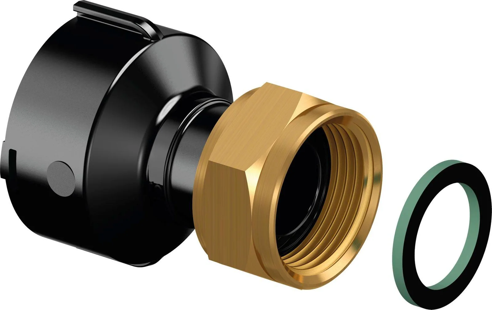 Uponor Draadovergangsstuk messing 1/2"  x  3/4" M Uponor 1063811