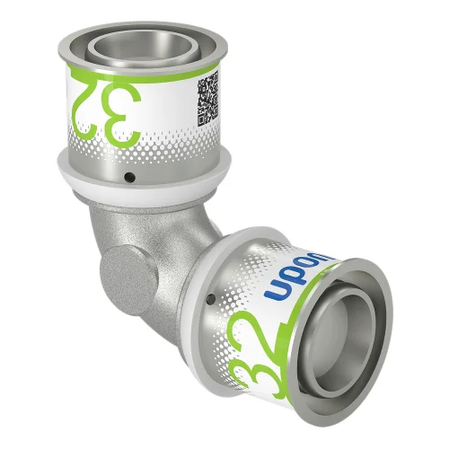 Uponor Persbocht kunststof 32mm FF 90° (drink)water Uponor S-Press PLUS 1070530