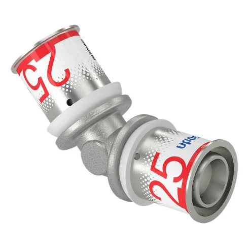 Uponor Persknie messing 25/2.5mm FF 45° (drink)water Uponor S-Press PLUS 1070545