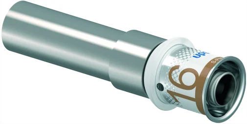 Uponor Persovergangsstuk messing 16/2mm x 15mm koperen buis (drink)water Uponor S-Press PLUS 1070615
