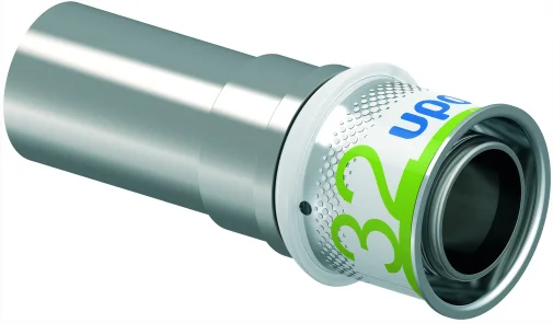 Uponor Persovergangsstuk messing 32/3mm x 28mm koperen buis (drink)water Uponor S-Press PLUS 1070620