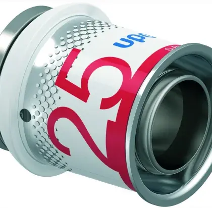 Uponor Persstop messing 25/2.5mm M (drink)water Uponor S-Press PLUS 1070623