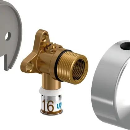 Uponor S-Press PLUS Smart Aqua muurplaat opb. 16-Rp3/4FT uponor 1070643