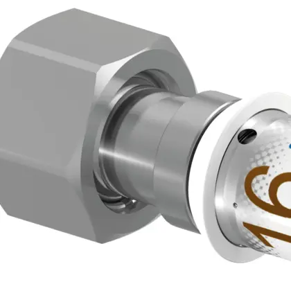 Uponor Persovergangsstuk messing 16/2mm x 3/8" F (drink)water Uponor S-Press PLUS 1070708