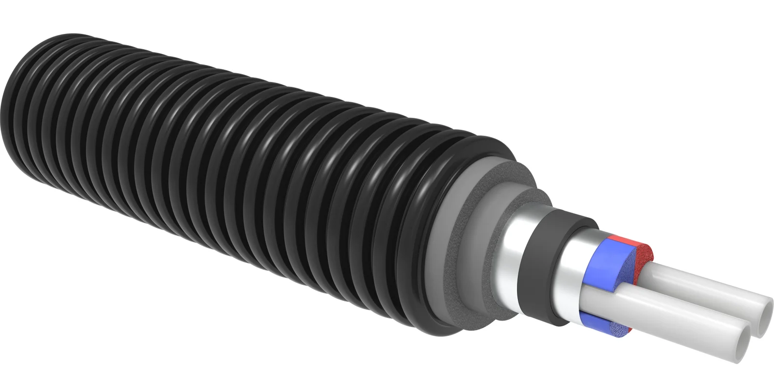 Uponor Voorgeïsoleerde buis Uponor Ecoflex 2 buizen Thermo VIP 1118582