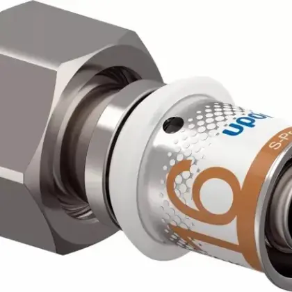 Uponor Persovergangsstuk messing mm x F verwarming Uponor S-Press PLUS 1141868