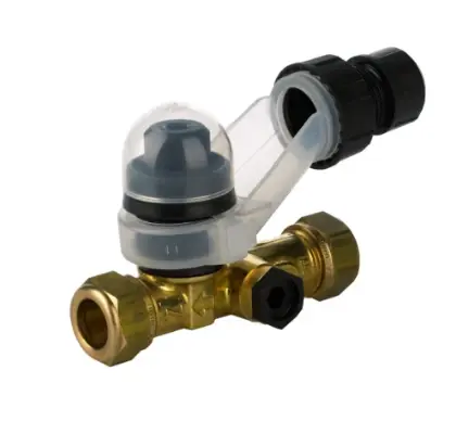 VSH 0312136 VSH Knel Water boilerveiligheidsgroep 15 x 15 mm - met trechter - universeel hortizontaal/vertikaal