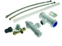 VSH 0312400 VSH BAS boileraansluitset met flexibels - boilerveiligheidsgroep - afvoerset