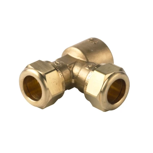 VSH Knel Water verloop T-knelkoppeling met binnendraad FFF 15 x 15 x 1/2 F mm 0869803
