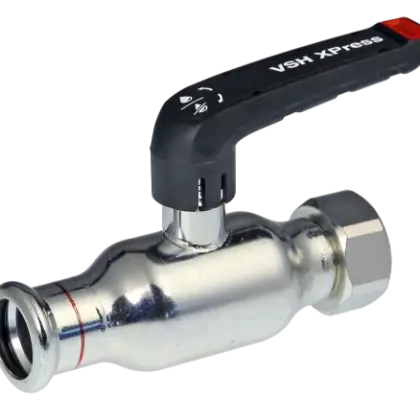 VSH 1020001410 VSH Xpress staalverzinkt FullFlow bolkraan met wartelmoer FF 22 x 3/4 F