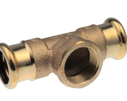 VSH 38593 VSH Xpress koper verloop T-stuk met binnendraad 28 x 3/4 F x 28 mm