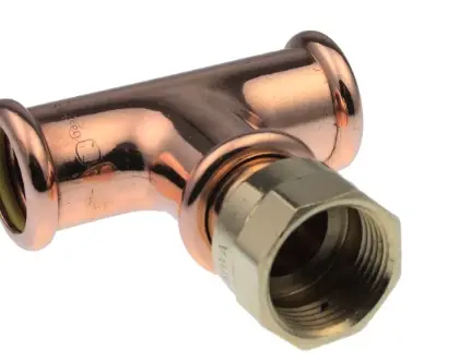 VSH 39894 VSH Xpress koper gas verloop T-stuk met binnendraad 28 x 1/2 F x 28 mm