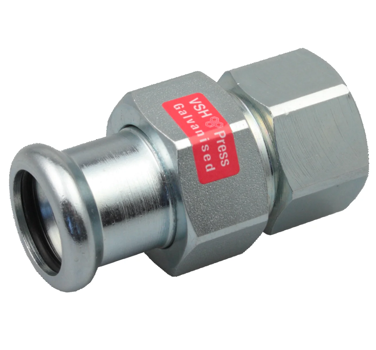 VSH Pers-3-delige koppeling staal 35 x 5/4" F verwarming VSH XPress Staalverzinkt C1444 6208941