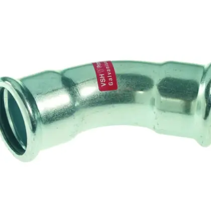 VSH Persbocht staal 108mm FF 45° verwarming VSH XPress Staalverzinkt C1413 6208147