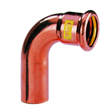 VSH Persinsteekbocht koper 22mm MF 90° gas VSH XPress Koper Gas G7001A 4803788
