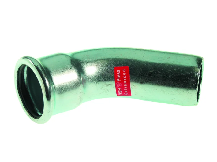 VSH Persinsteekbocht staal 108mm MF 45° verwarming VSH XPress Staalverzinkt C1412 6208114