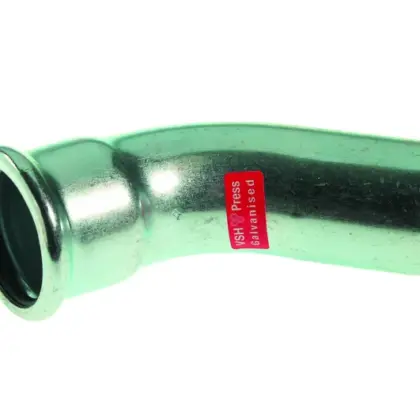 VSH Persinsteekbocht staal 22mm MF 45° verwarming VSH XPress Staalverzinkt C1412 6201791