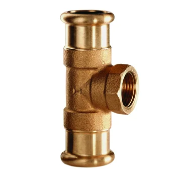 VSH Persovergangs-T-stuk brons 22 x 3/4" x 22F (drink)water VSH XPress Koper 6130G 4802193