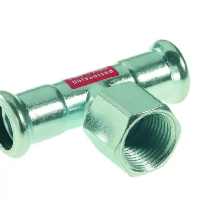 VSH Persovergangs-T-stuk staal 35 x 3/4" x 35F verwarming VSH XPress Staalverzinkt C1418 6207102